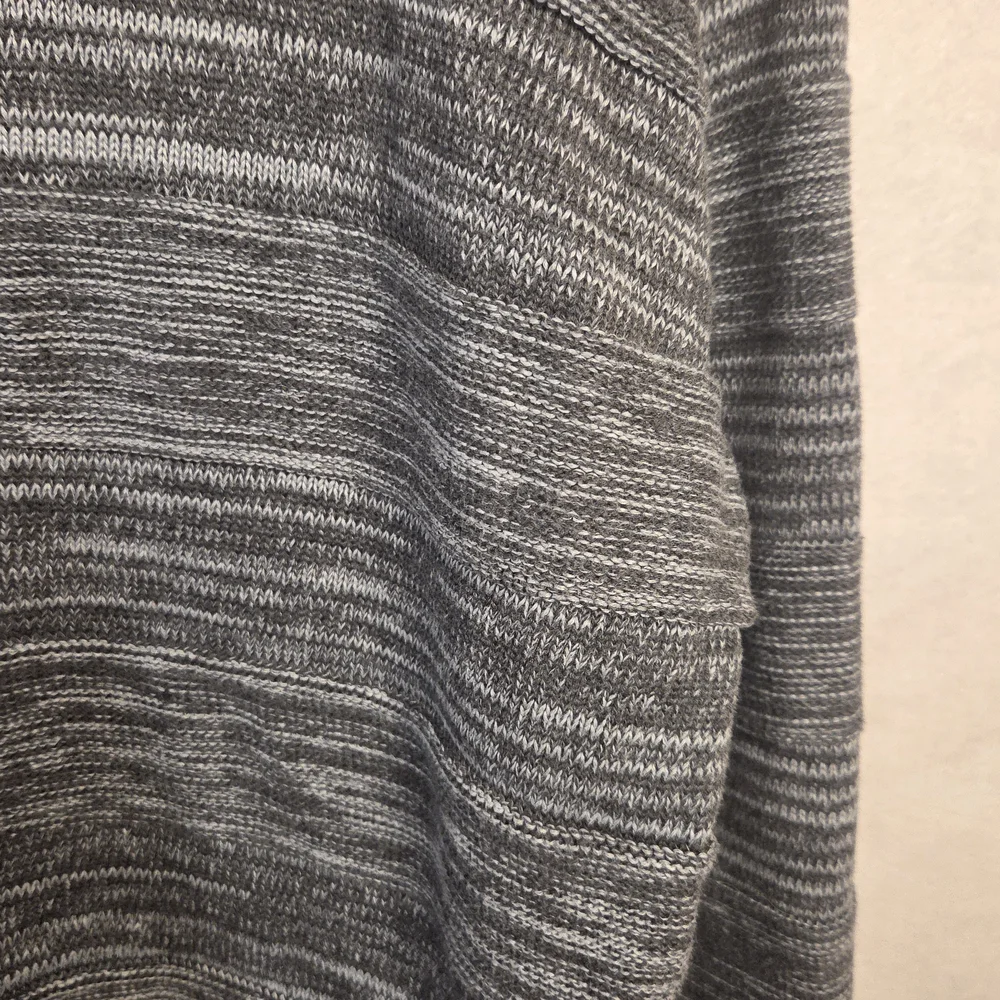 Pronti‎ Men's XXL Textured 1/4 Zip Sweater – Gray Marled Knit Prep Academia